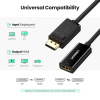 Адаптер UGREEN MM137 DisplayPort to HDMI Female Converter 4K*2K@30Hz Black (40363)